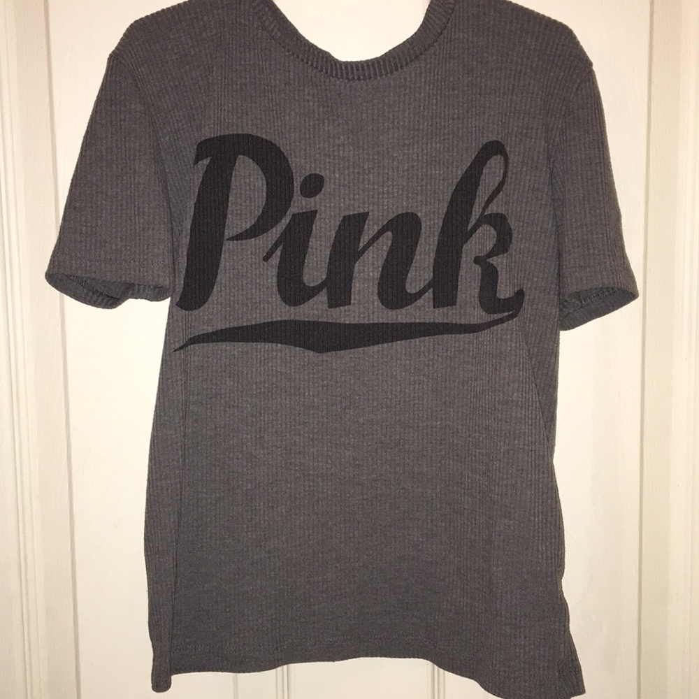 XS Grey PINK Victoria’s Secret Tee Shirt